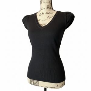 Say What? Black Fitted Sweater